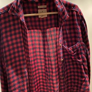 Pink flannel boyfriend extra soft